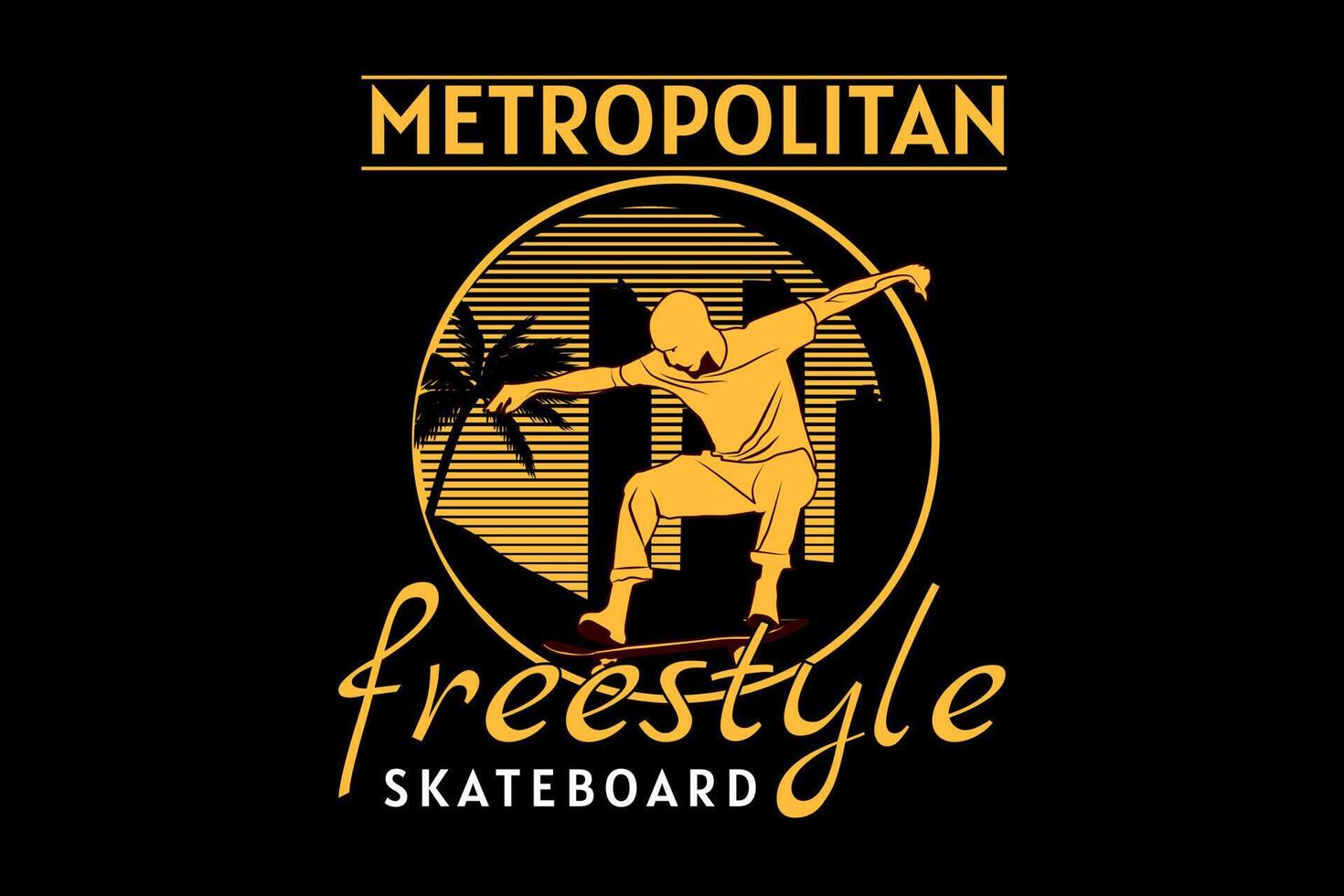 großstädtisches Freestyle-Silhouette-Design vektor