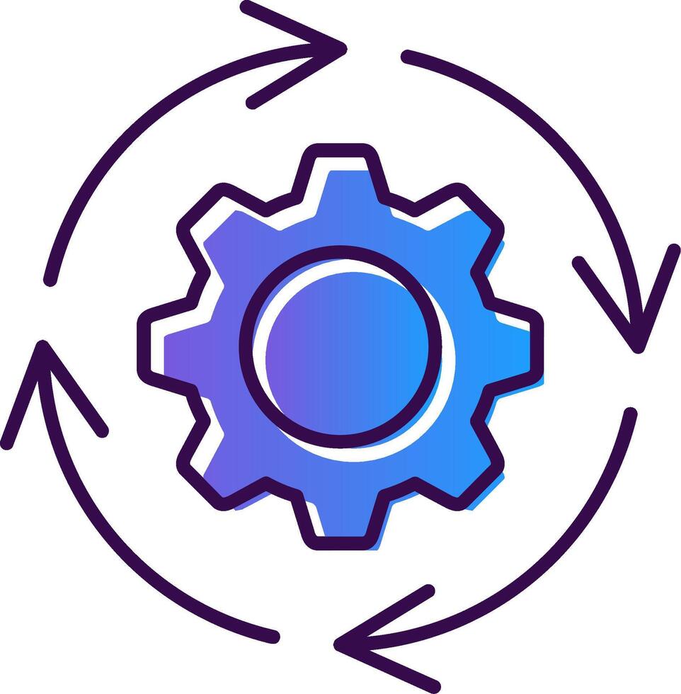 Anpassung Gradient gefüllt Symbol vektor