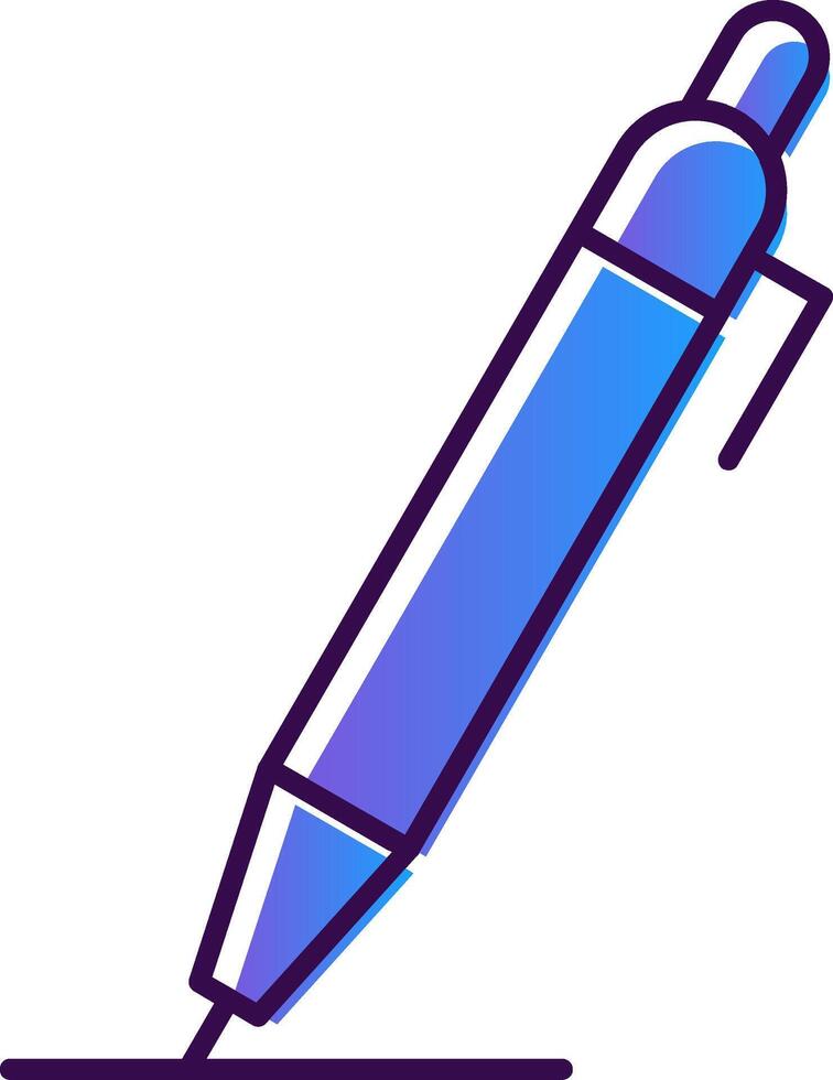 penna lutning fylld ikon vektor