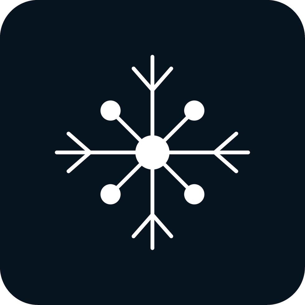 Schnee Glyphe zwei Farbe Symbol vektor