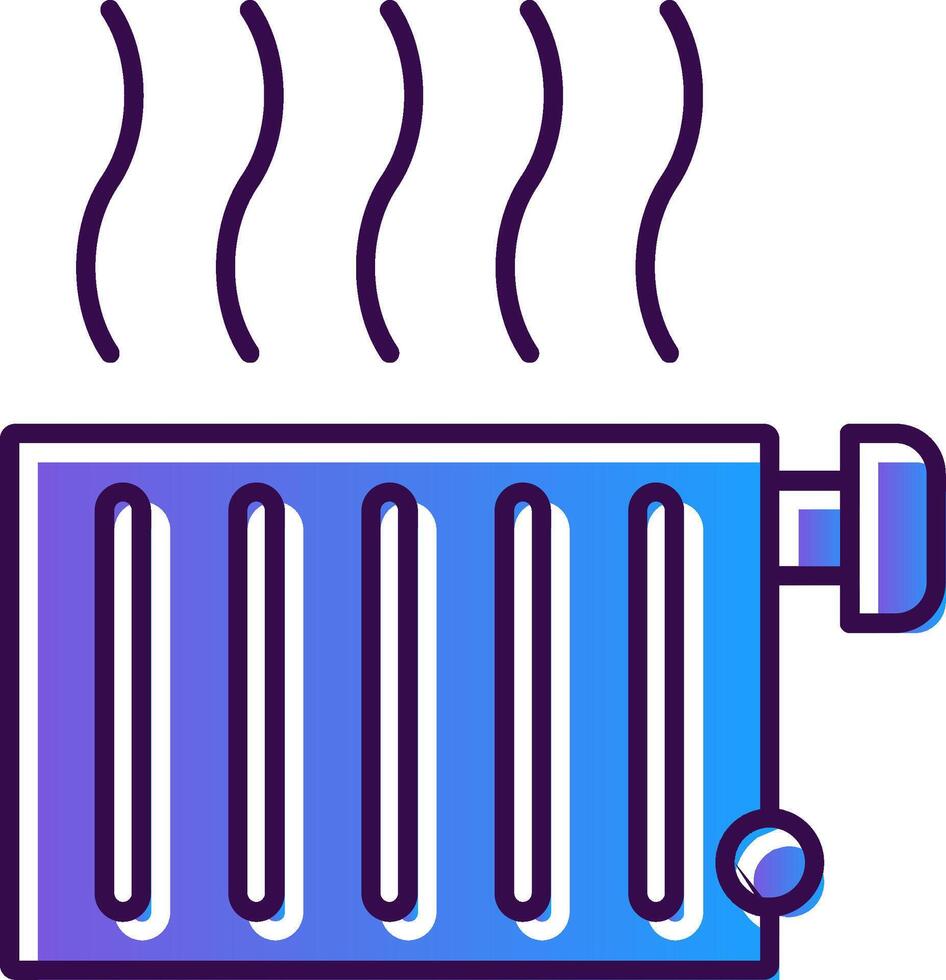 Kühler Gradient gefüllt Symbol vektor