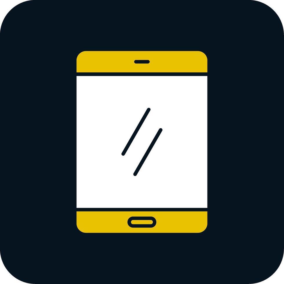 Smartphone-Glyphe zweifarbiges Symbol vektor