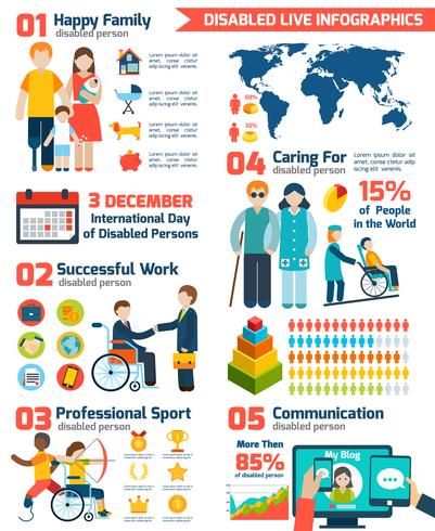 Infografiken-Set deaktiviert vektor