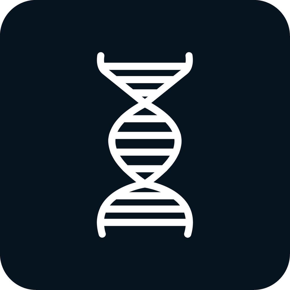 DNA-Glyphe zweifarbiges Symbol vektor
