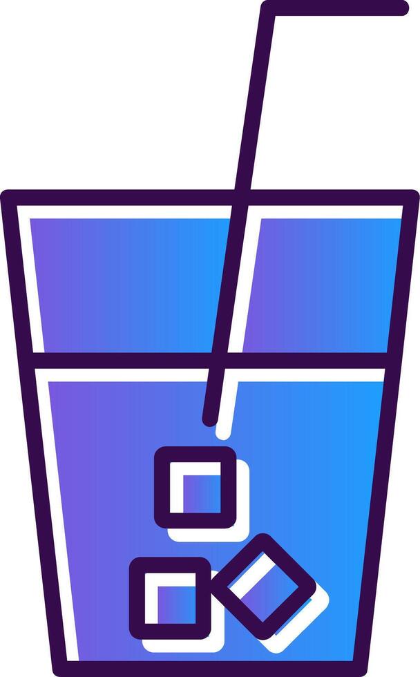 trinken Gradient gefüllt Symbol vektor