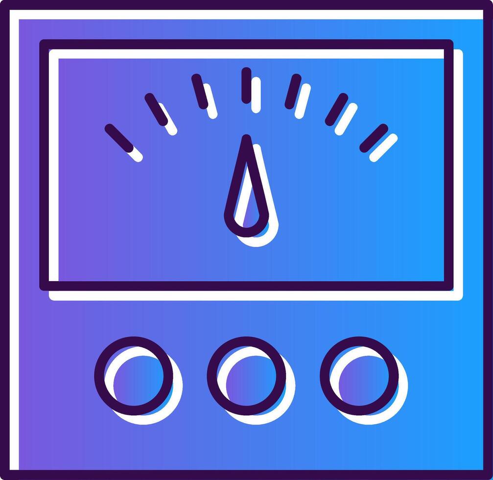 Stromspannung Indikator Gradient gefüllt Symbol vektor