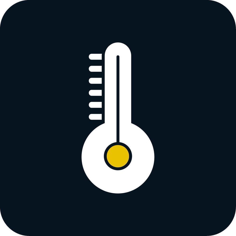 zweifarbiges Symbol für Temperaturglyphe vektor