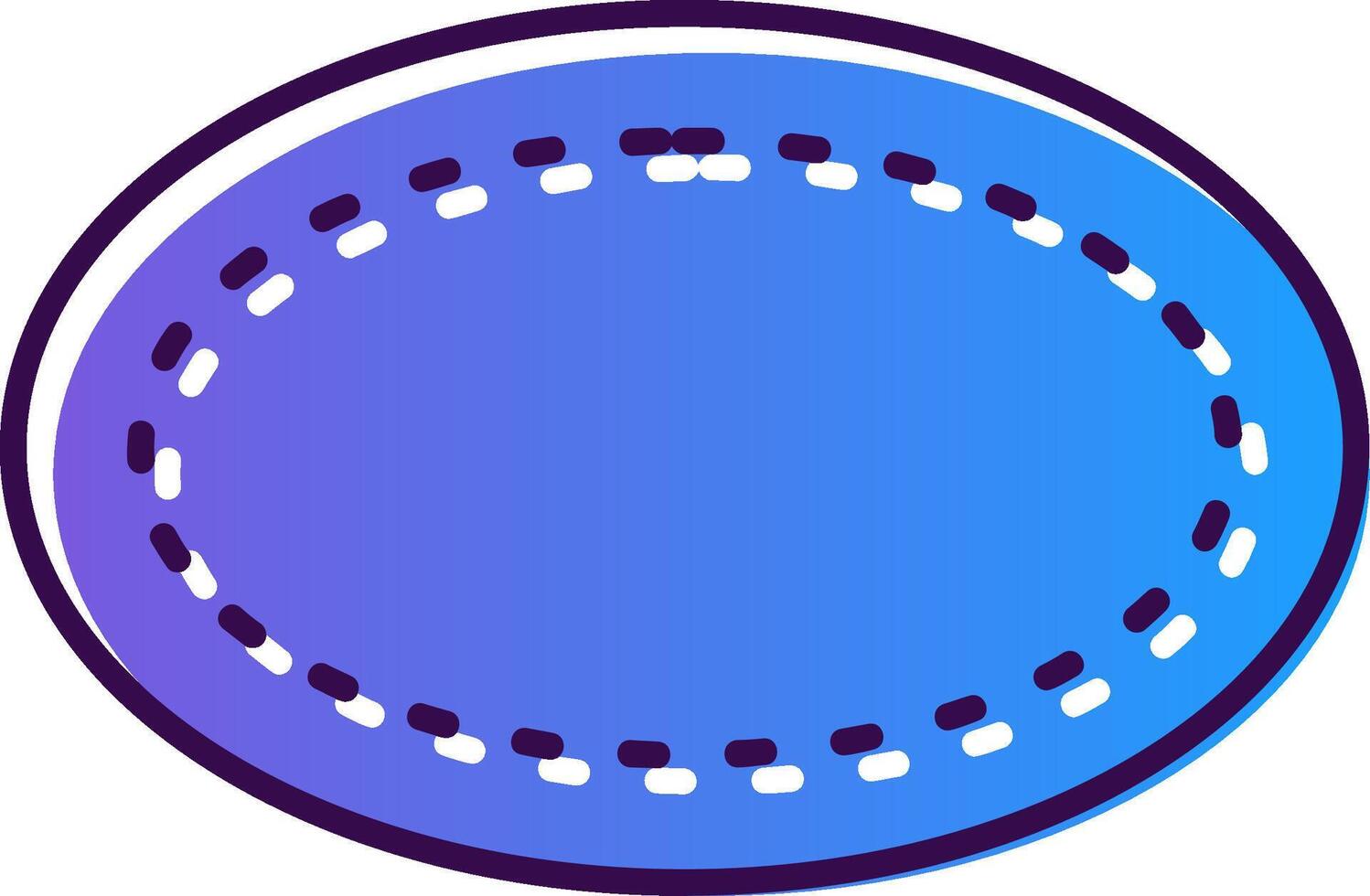 Oval Gradient gefüllt Symbol vektor