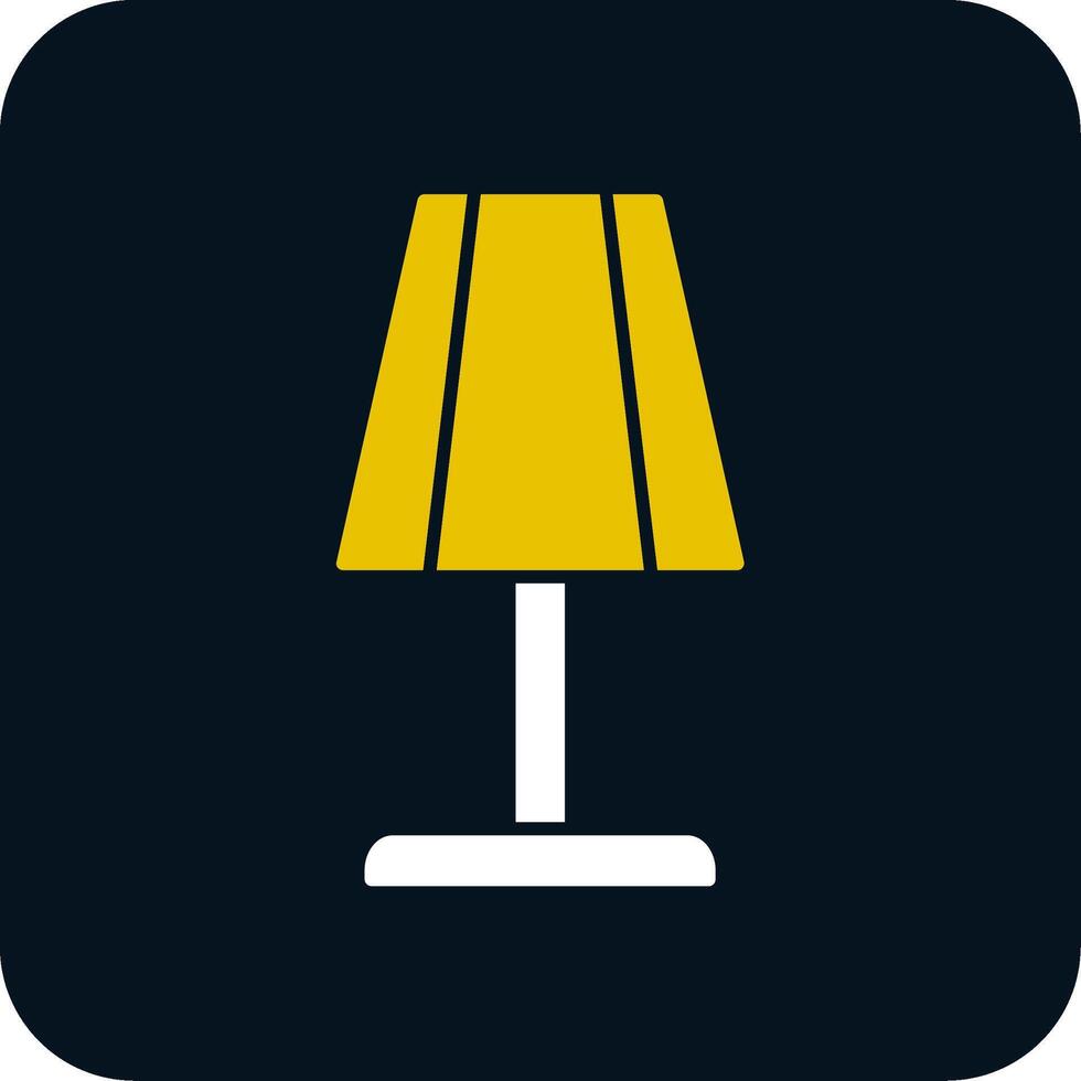 Tischlampe Glyphe zweifarbiges Symbol vektor