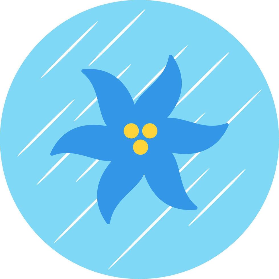 Glockenblume eben Blau Kreis Symbol vektor