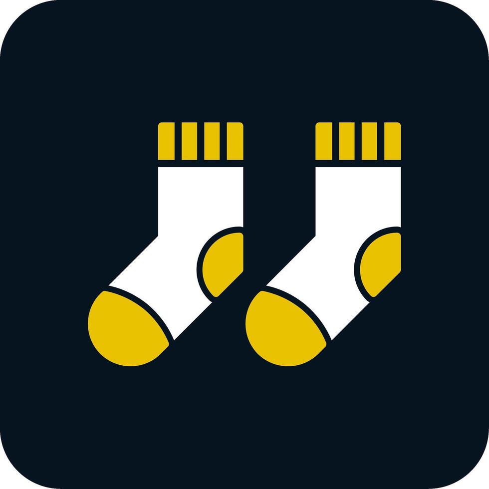 Socken Glyphe zweifarbiges Symbol vektor