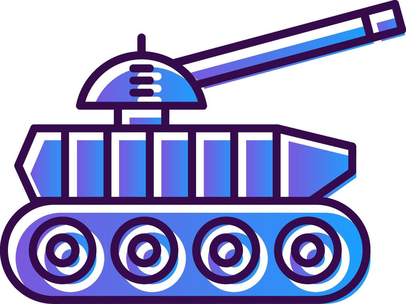 Panzer Gradient gefüllt Symbol vektor