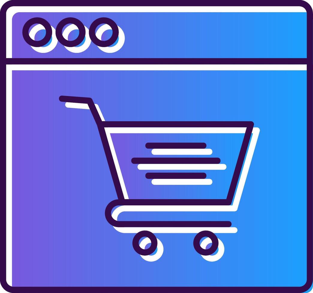 online Einkaufen Gradient gefüllt Symbol vektor