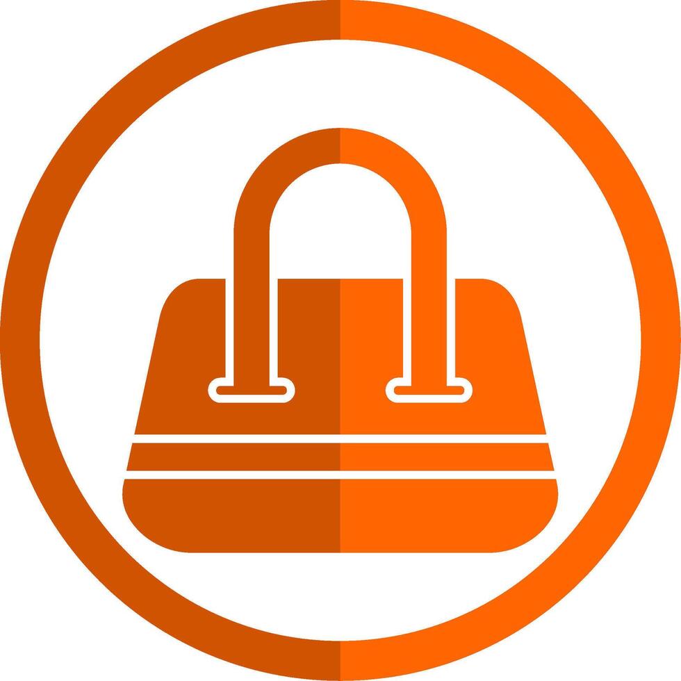 Geldbörse Glyphe Orange Kreis Symbol vektor