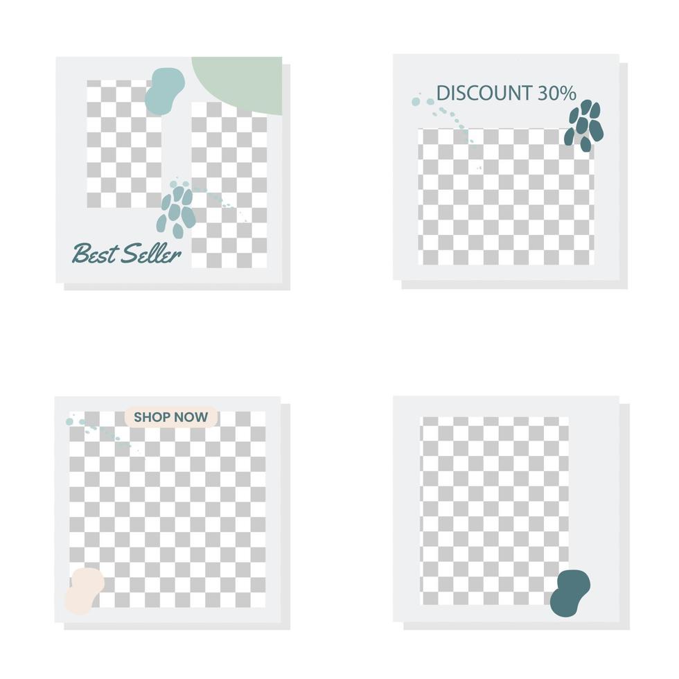 organisk försäljning instagram inlägg mall gratis vektor
