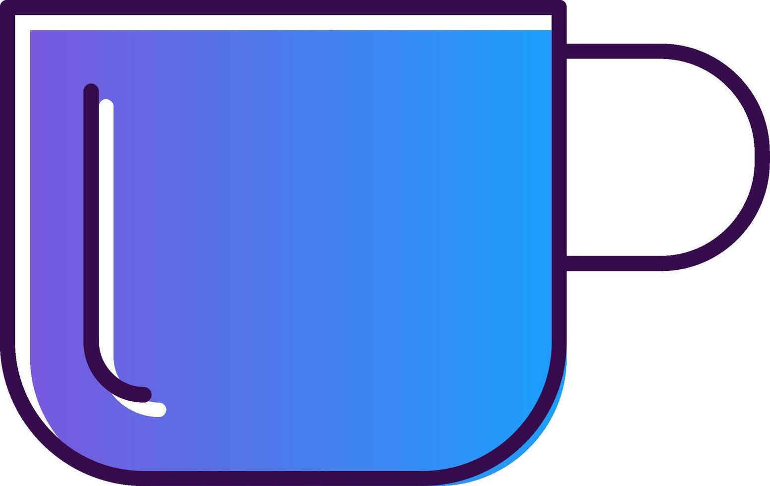 Tasse Gradient gefüllt Symbol vektor