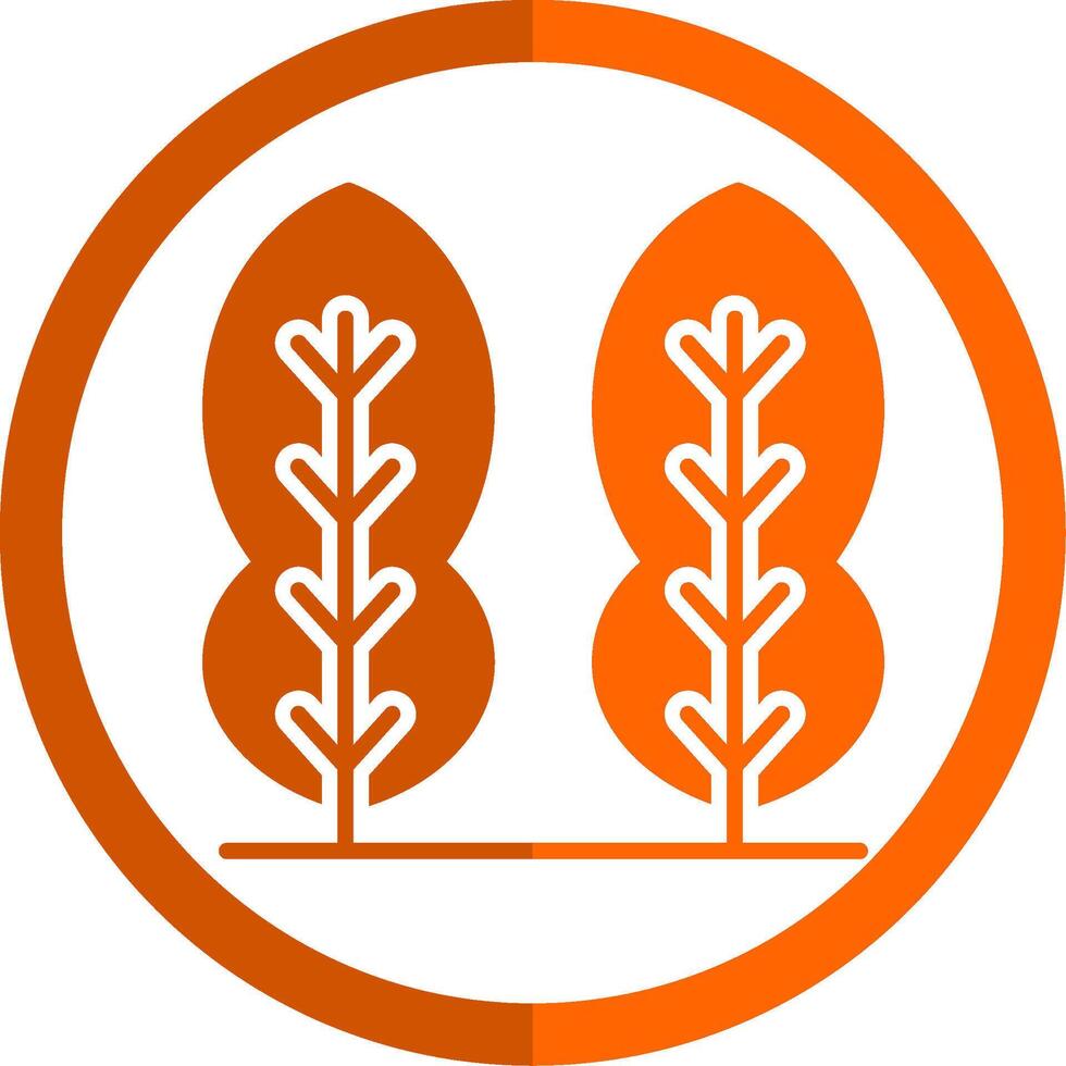 Kaffer Limette Glyphe Orange Kreis Symbol vektor
