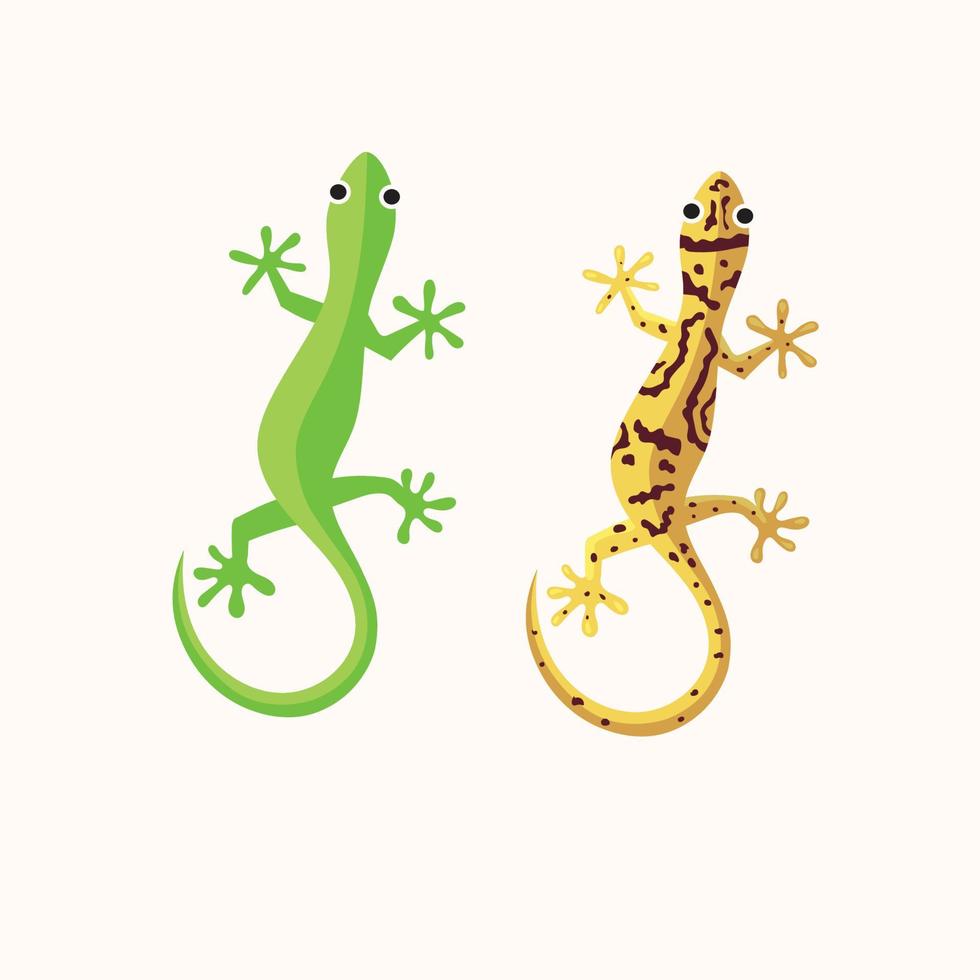 Gecko- oder Eidechsen-Vektorillustration vektor