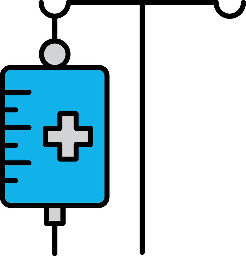 medizinisch tropfen gefüllt Hälfte Schnitt Symbol vektor