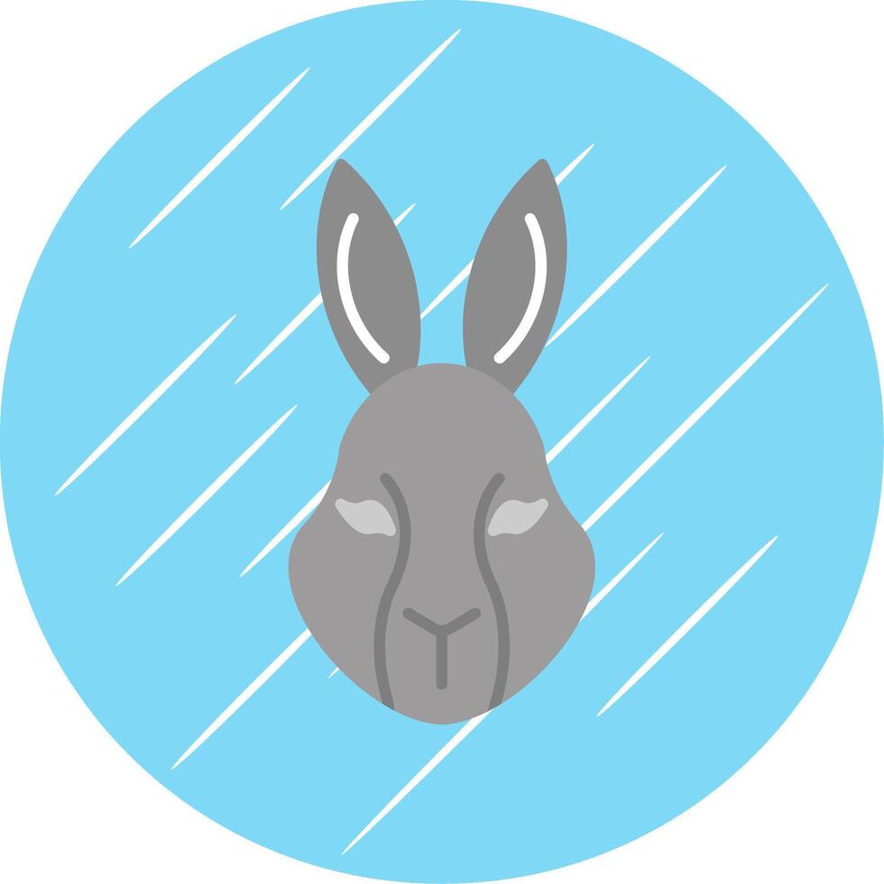 Hase eben Blau Kreis Symbol vektor