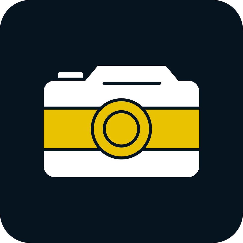 Fotokamera-Glyphe zweifarbiges Symbol vektor