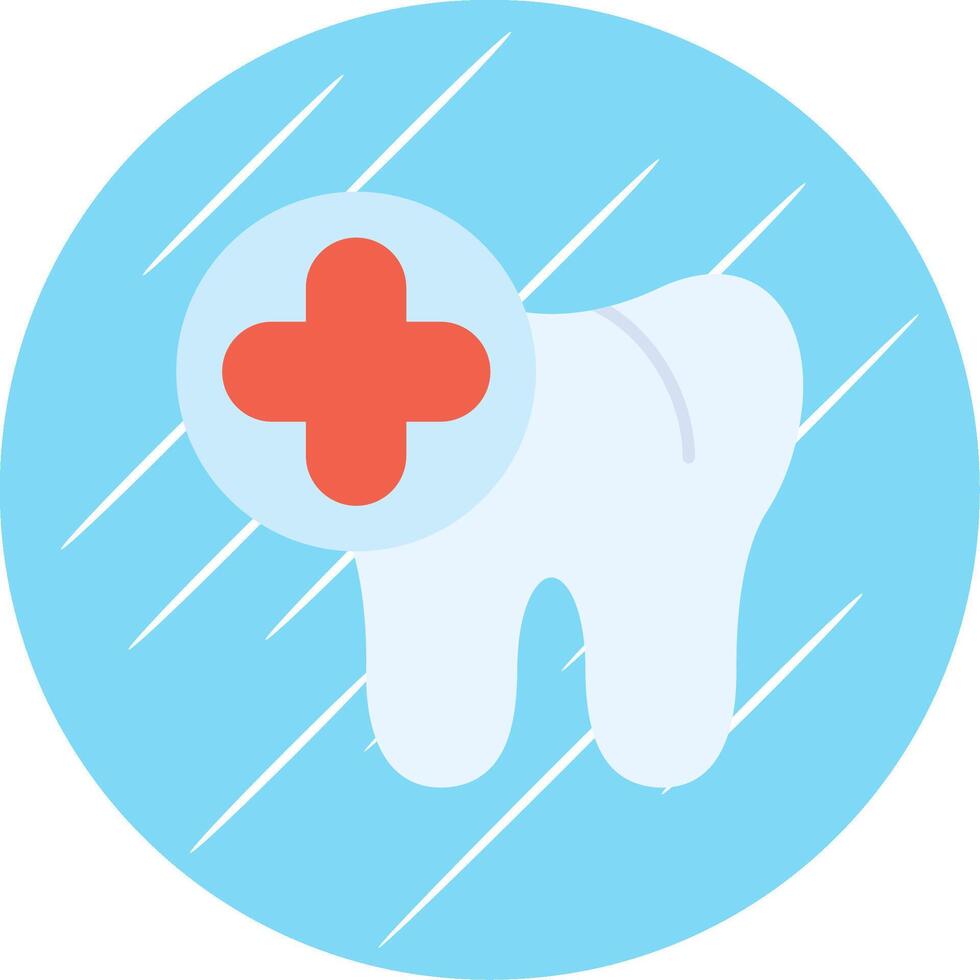 Dental eben Blau Kreis Symbol vektor