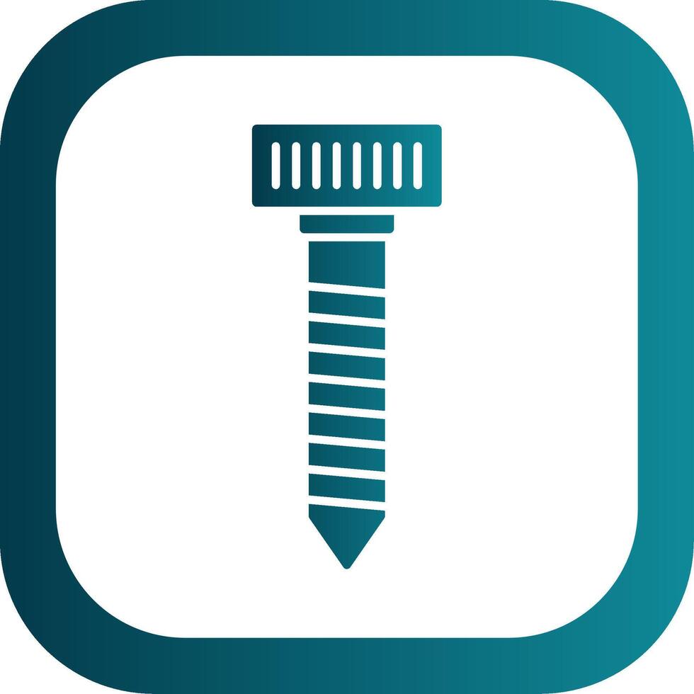 Schraube Glyphe Gradient runden Ecke Symbol vektor