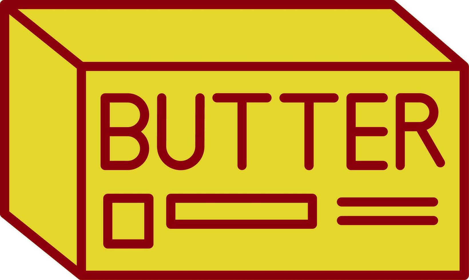 Butterlinie zweifarbiges Symbol vektor