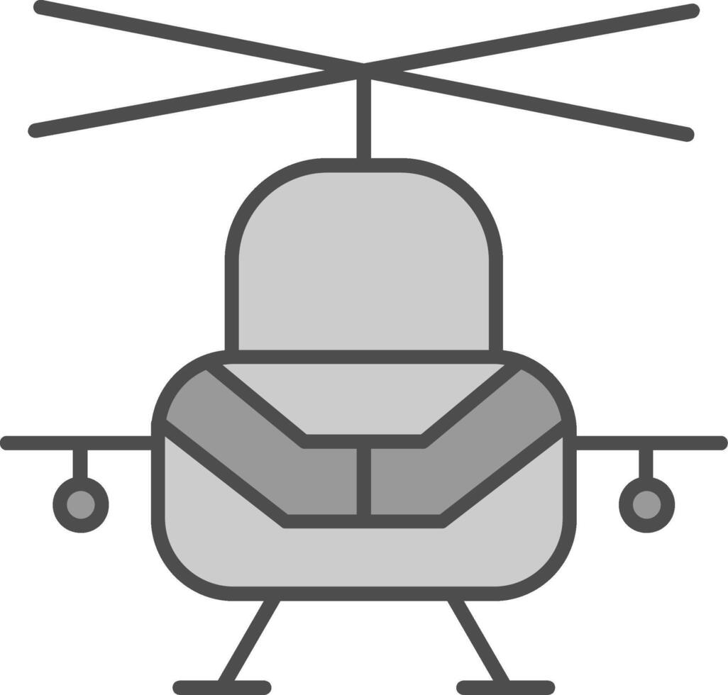 Militär- Hubschrauber Stutfohlen Symbol vektor