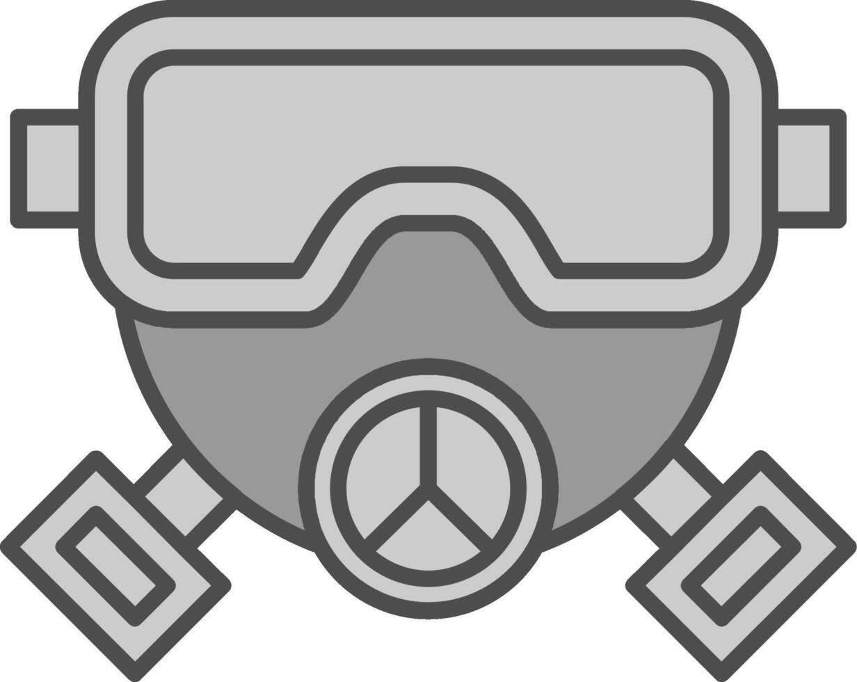 Gas Maske Stutfohlen Symbol vektor