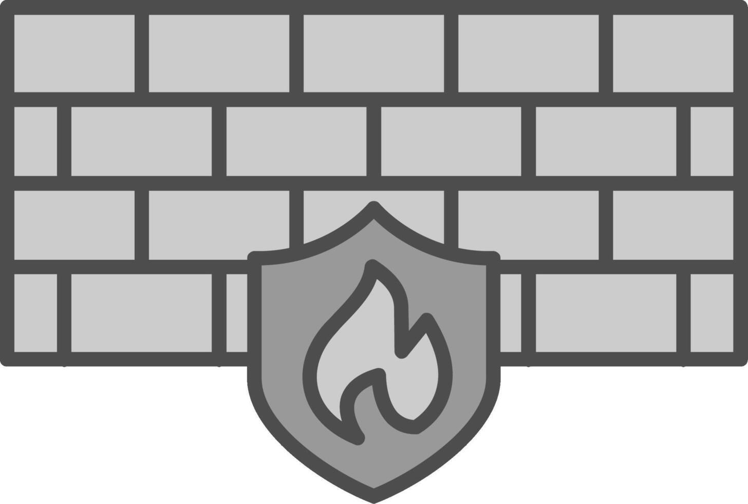 Firewall Stutfohlen Symbol vektor