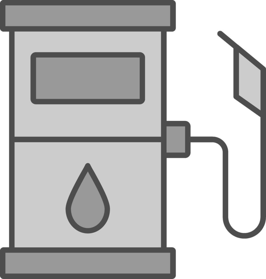 Treibstoff Bahnhof Stutfohlen Symbol vektor