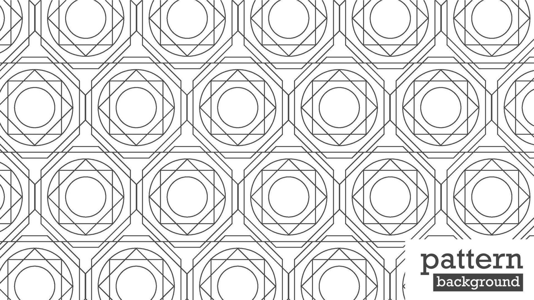 detta är en geometrisk, abstrakt linje sömlös mönster i svart på en vit bakgrund. illustration. svartvit och modern stil. vektor