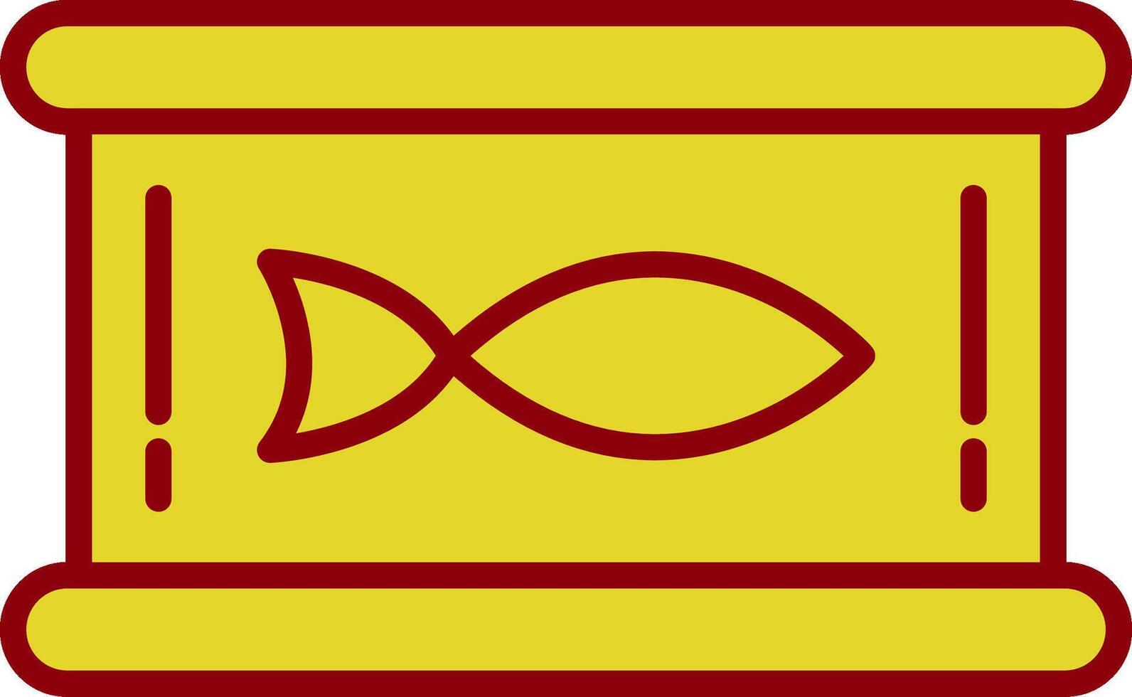 Thunfisch Linie zwei Farbe Symbol vektor
