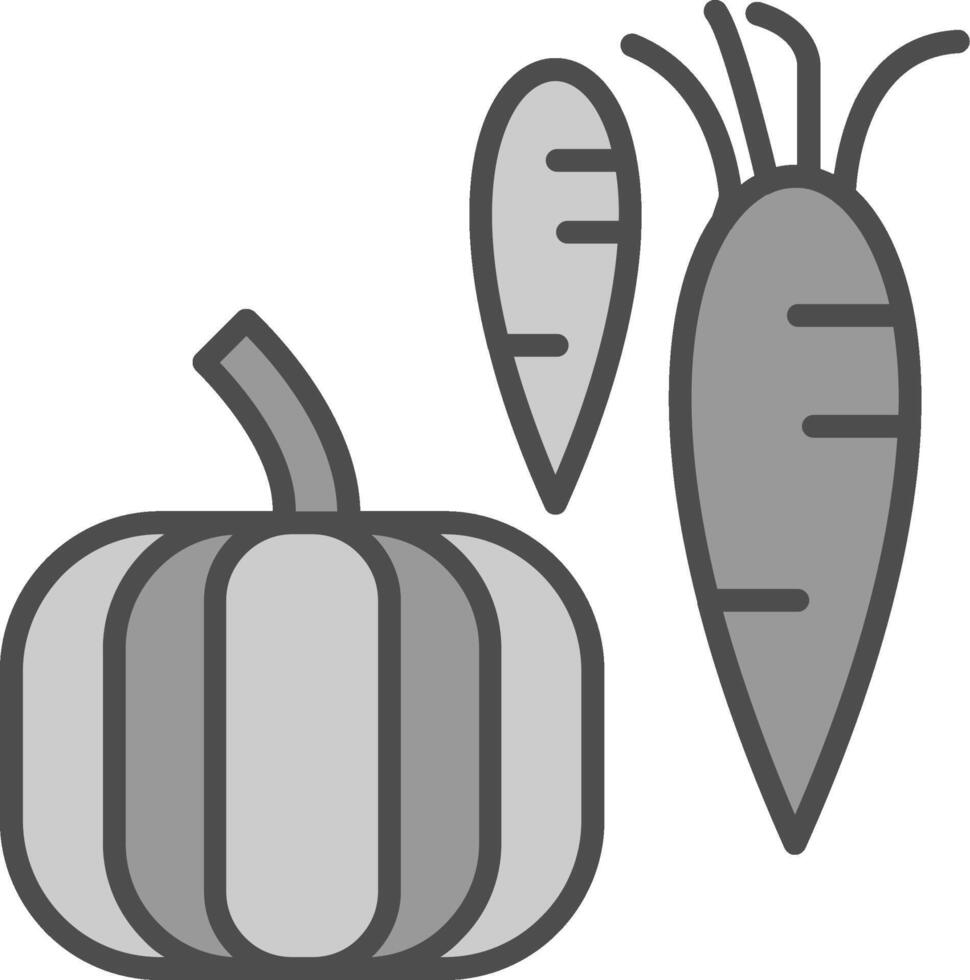 Gemüse Stutfohlen Symbol vektor