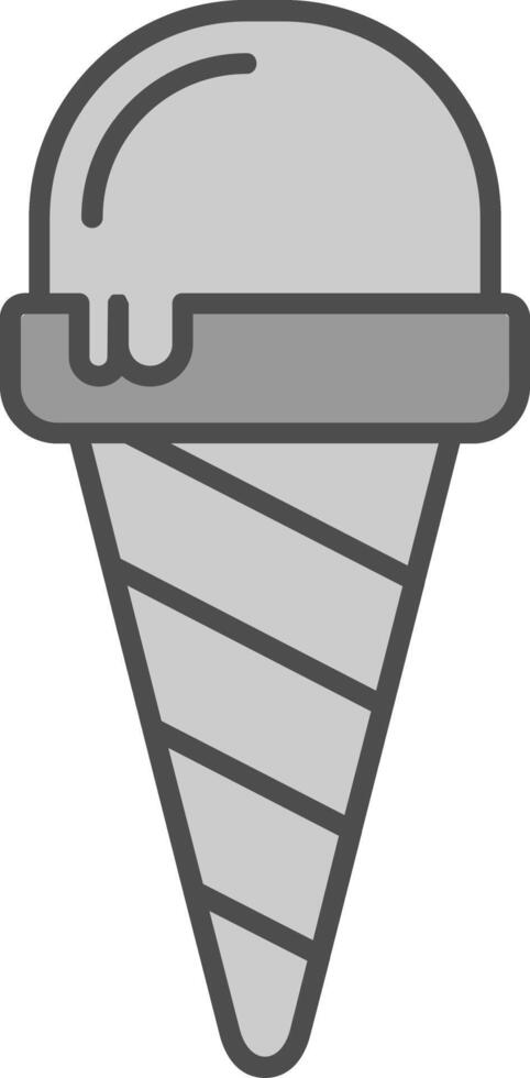 Eis Sahne Stutfohlen Symbol vektor