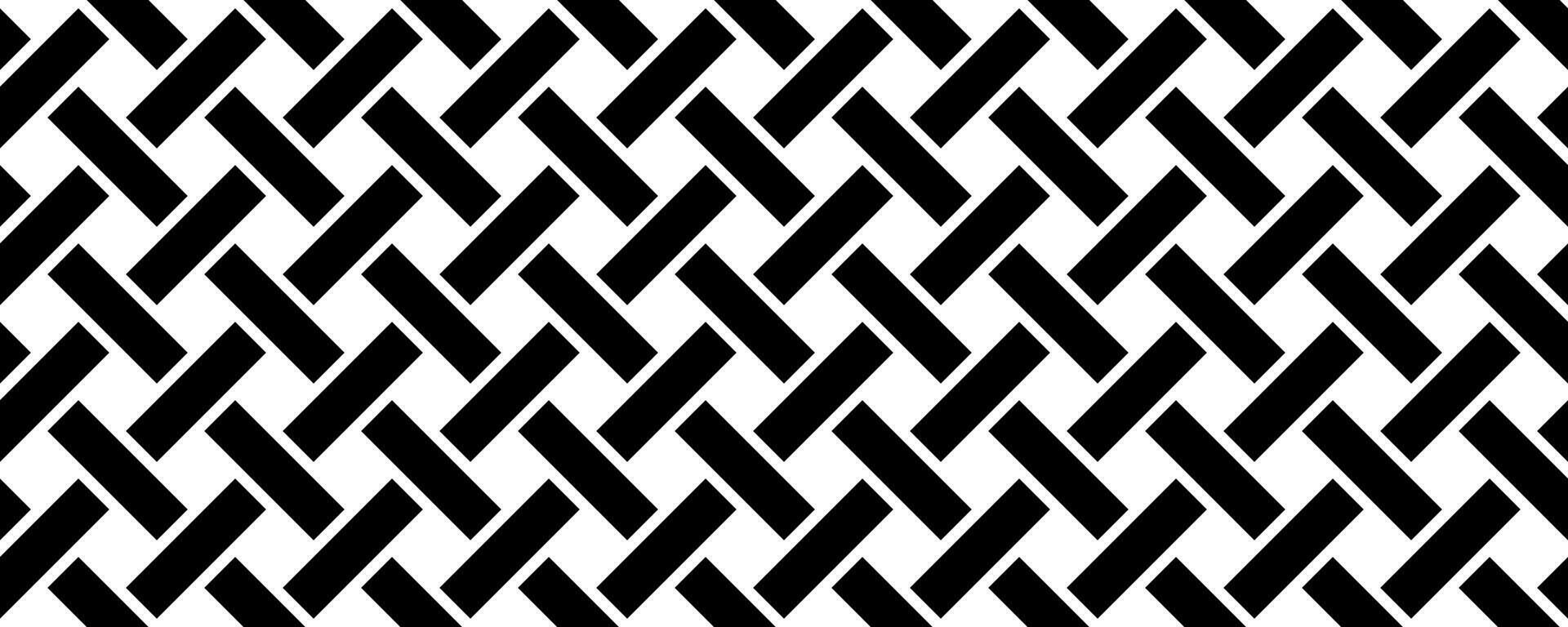 svart vit väva sömlös mönster vektor