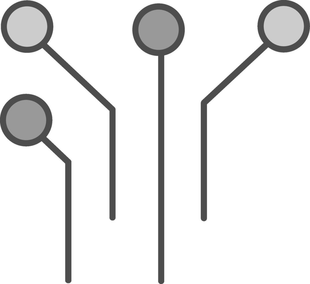 elektronisch Schaltkreis Stutfohlen Symbol vektor