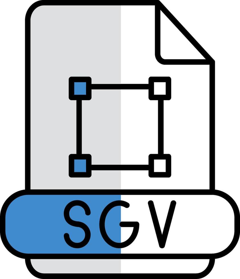 svg gefüllt Hälfte Schnitt Symbol vektor