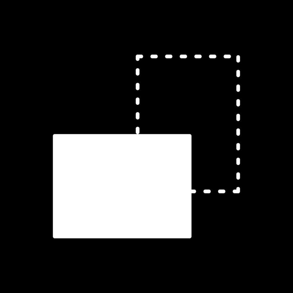 Glyphe invertiertes Symbol transformieren vektor