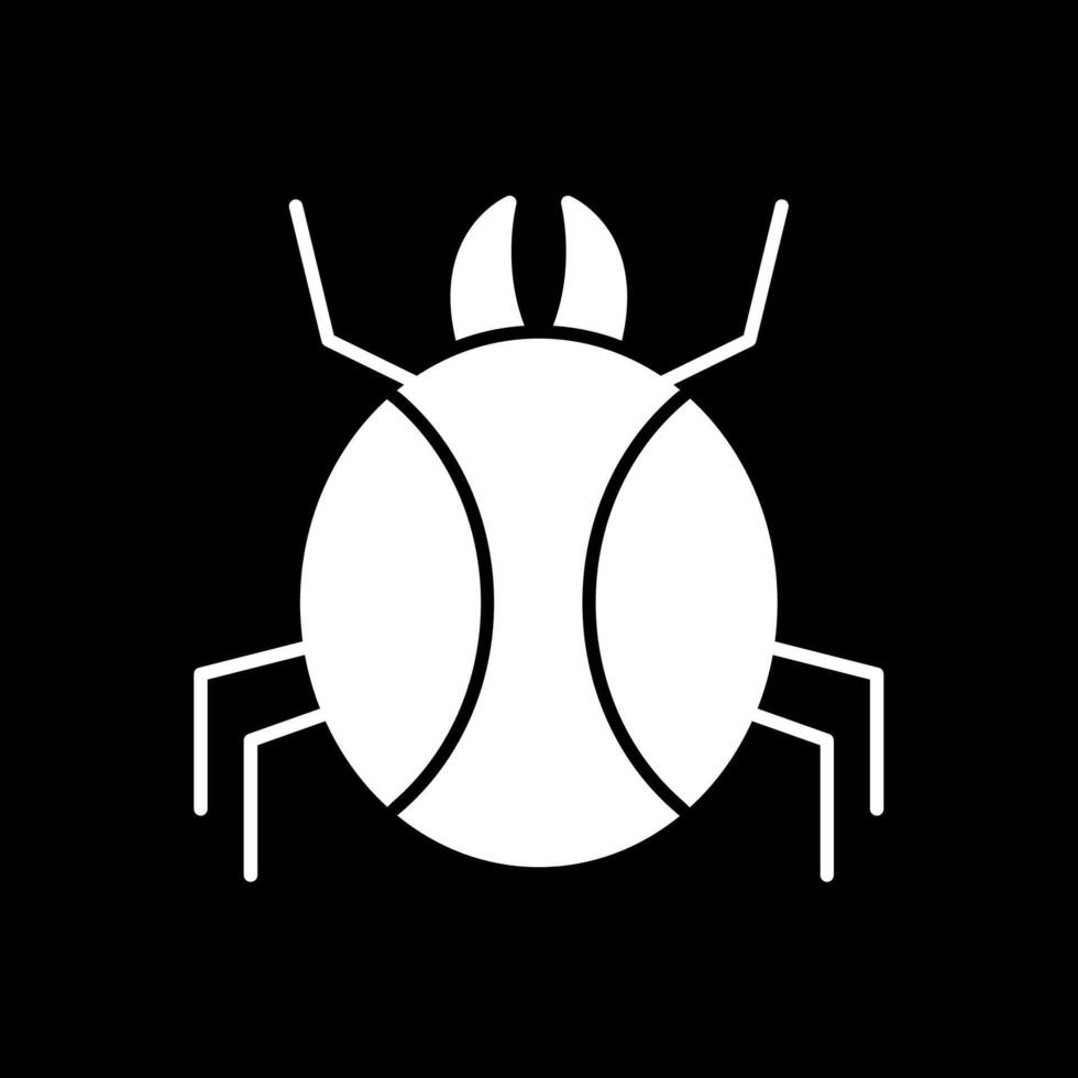 Spinnenglyphe invertiertes Symbol vektor