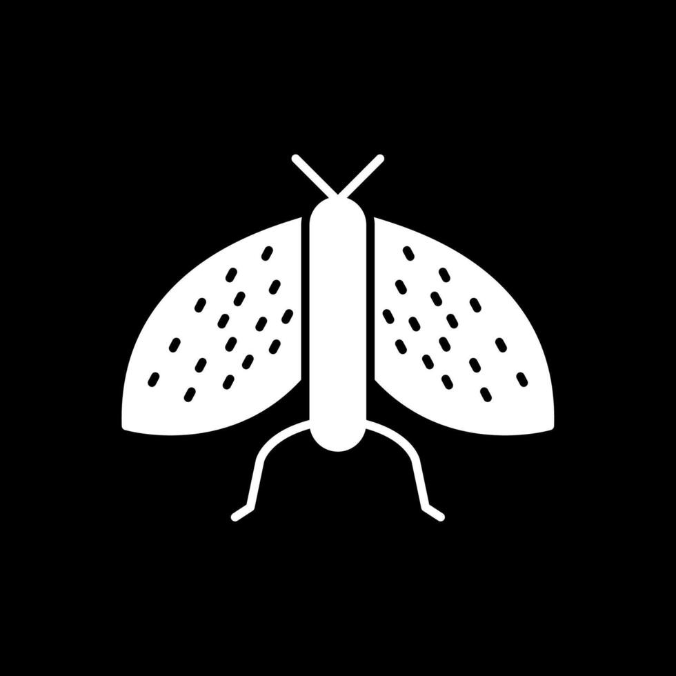 insekter glyf omvänd ikon vektor