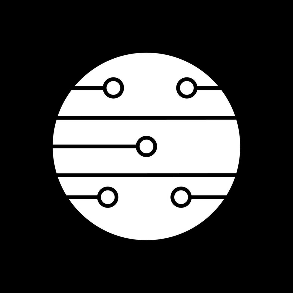 Mars Glyphe invertiert Symbol vektor