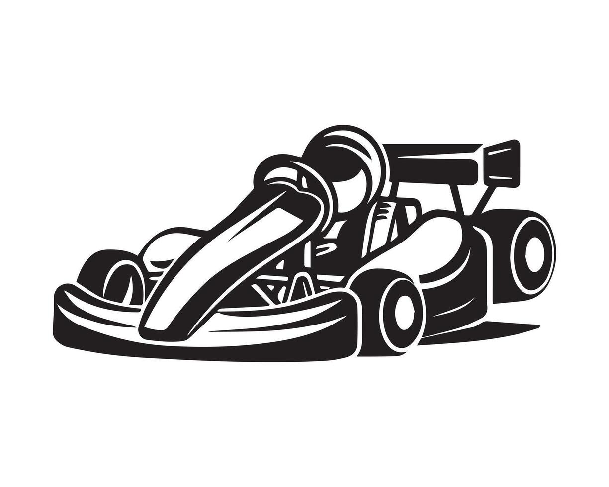 Sport Auto Silhouette Symbol Grafik Logo Design vektor
