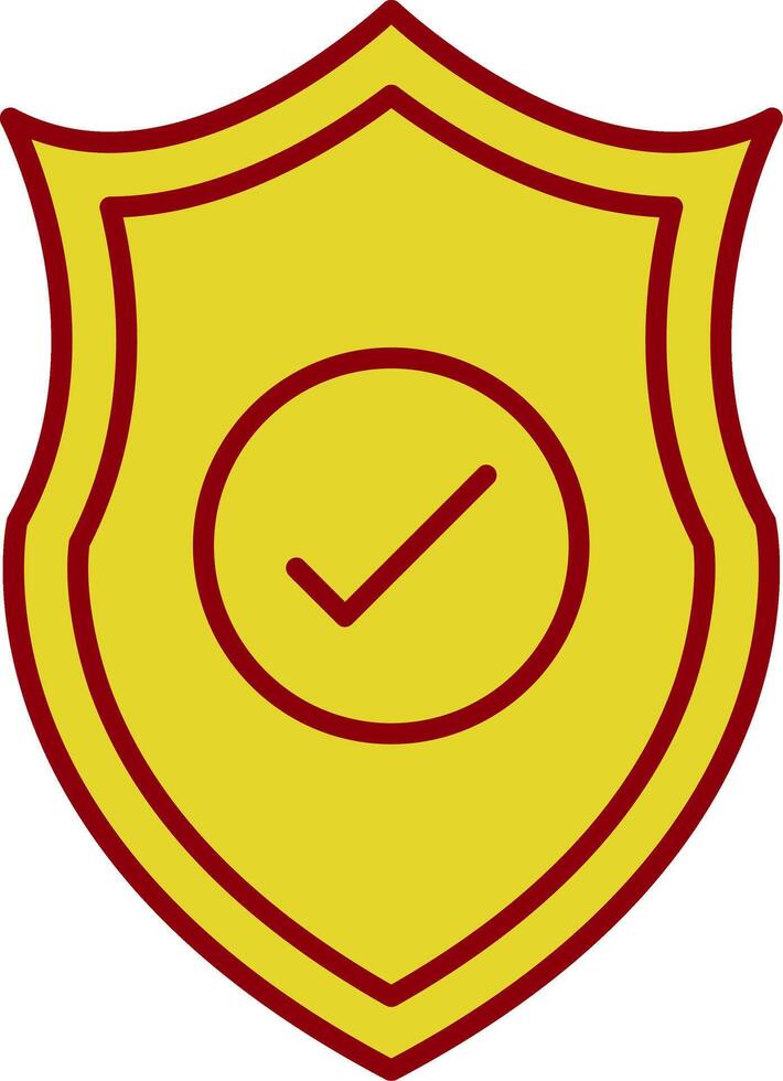 Sicherheitslinie zweifarbiges Symbol vektor