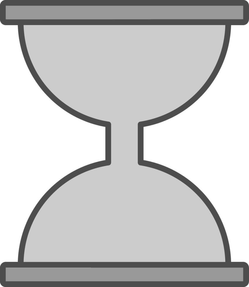 timglas fylla ikon vektor