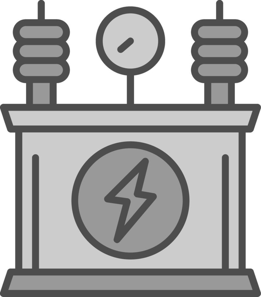 Leistung Transformator Stutfohlen Symbol vektor