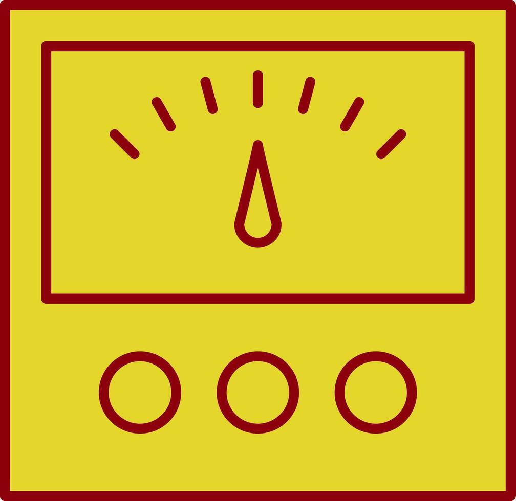 Stromspannung Indikator Linie Kreis Symbol vektor