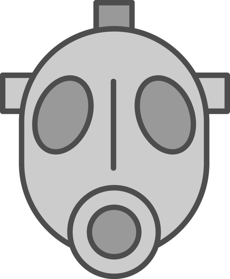 Gas Maske Stutfohlen Symbol vektor