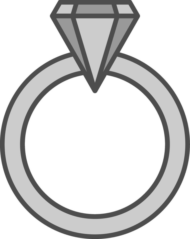 bröllop ringa fylla ikon vektor